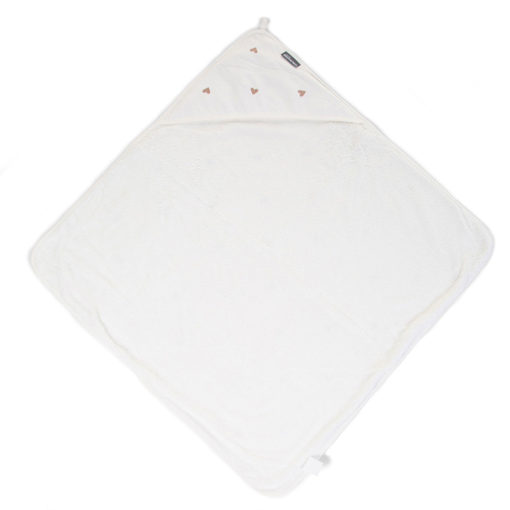 Prosop cu Glugă Childhome Inimioare, 80x80 cm - imagine 2
