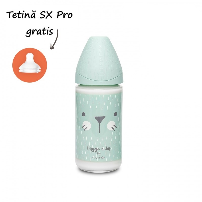 Biberon Suavinex Hygge 240ml cu 3 fluxuri - imagine 4