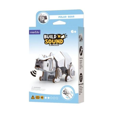 Urs Polar Puzzle 3D cu Sunete Mieredu