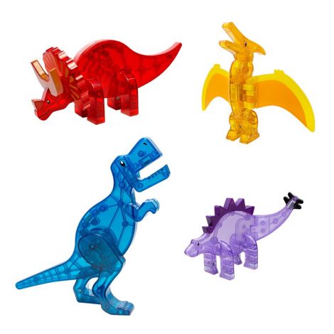 Magna-Tiles Dinos - 5 Figurine Magnetice - imagine 5