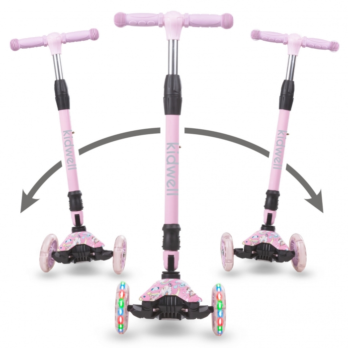 Trotineta Kidwell Vento, Pliabilă, cu LED, 3 Ani+ - imagine 3