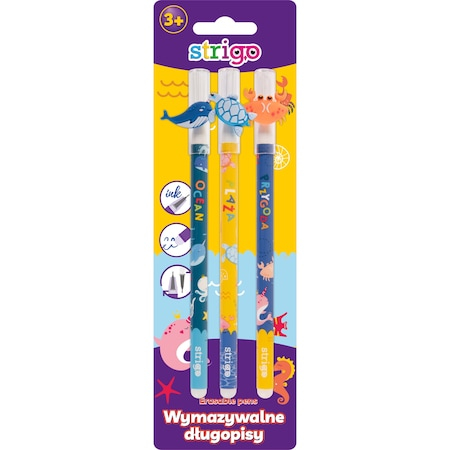 Strigo Set 3 Pixuri Termosensibile | Ștergere Ușoară