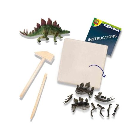 Set Sapaturi Stegozaur Ses Creative | Joc Educativ - imagine 2