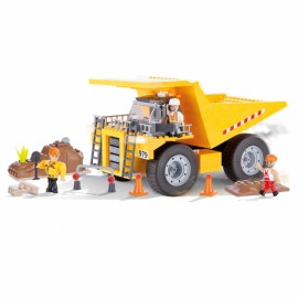 Set Camion Basculant COBI, 300 Piese, 3 Figurine