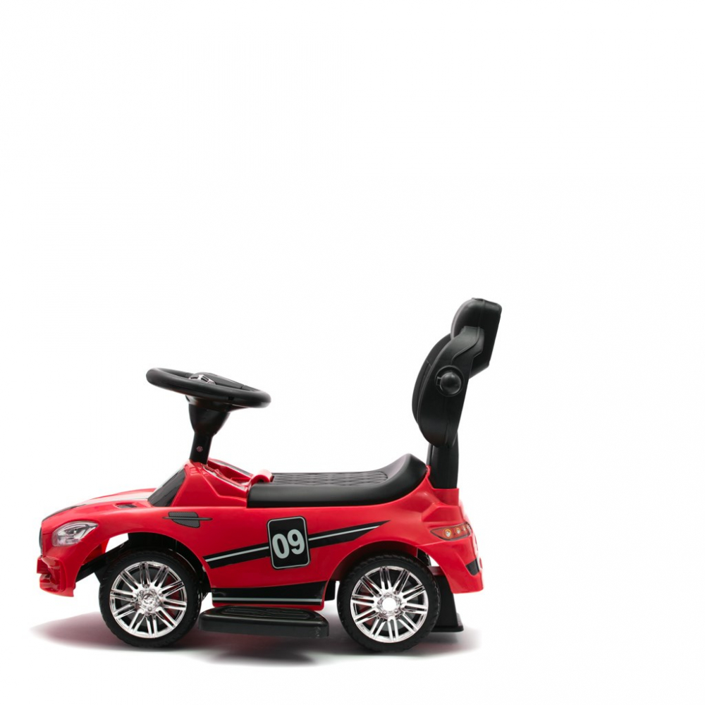 Masinuta Baby Mix cu Maner Parental, Racer Red - imagine 10
