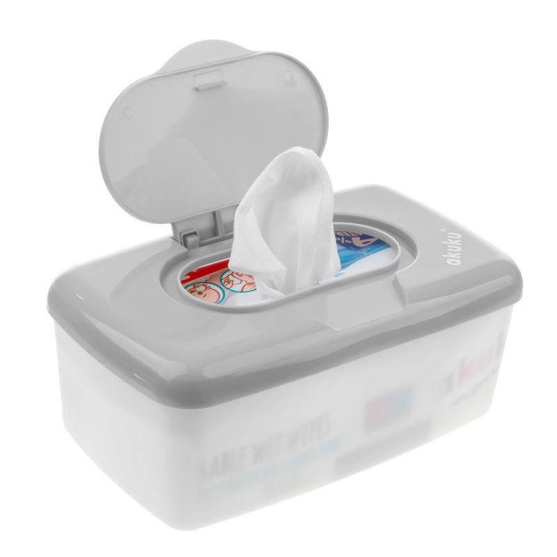 Dispenser Servetele Umede Akuku Alb-Gri - imagine 2