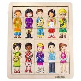 Puzzle Copiii Lumii Beleduc Educativ Lemn