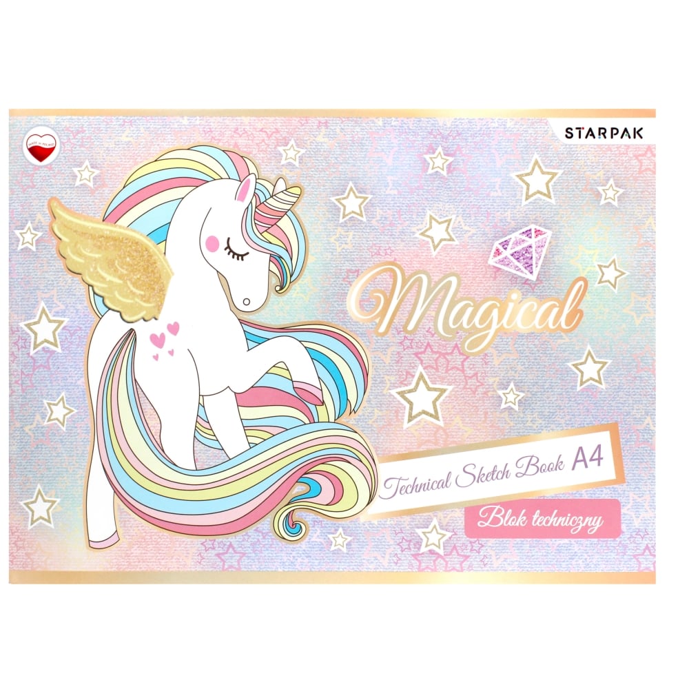 Caiet A4 Schite Starpak Unicorn