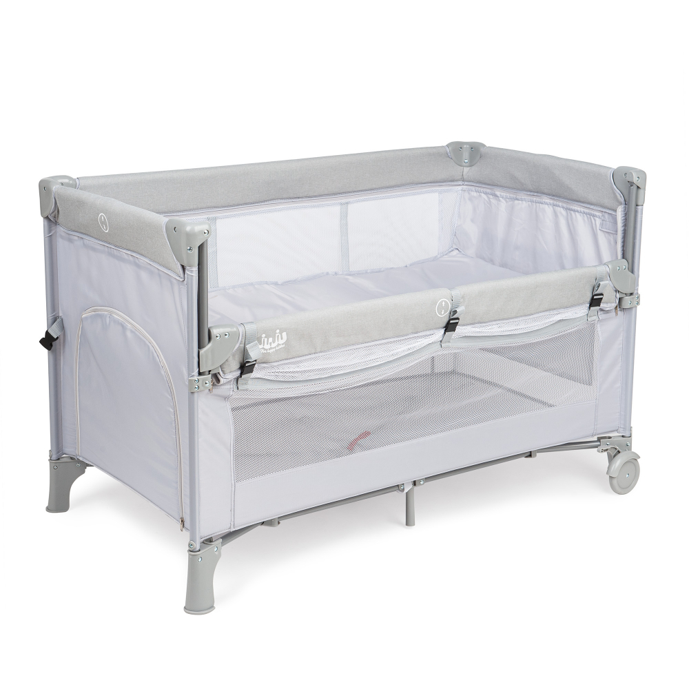 Patut pliant 2 nivele Juju DreamyCloud Grey - imagine 8