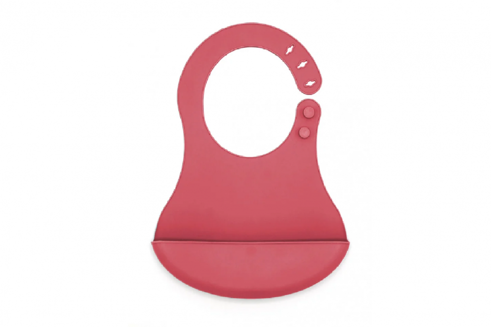 Baveta BabyJem Mini Roz Reglabilă din Silicon - imagine 6