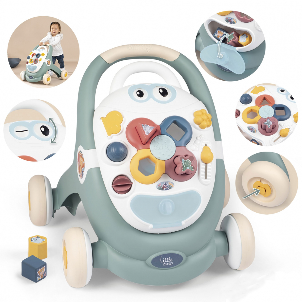 Premergator Smoby Trotty 3 in 1 Verde - imagine 2
