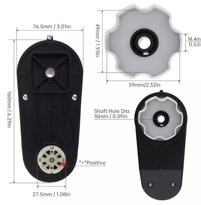 Motoreductor 12V Nichiduta, Compatibilitate Garantata - imagine 3
