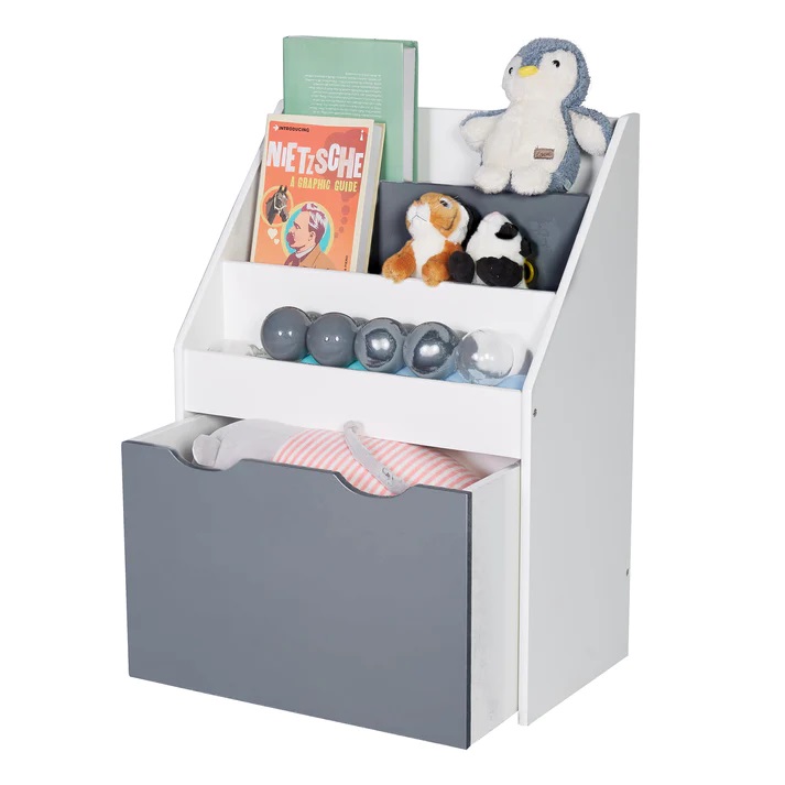 Organizator Ginger Home WhiteGrey pentru Jucării și Cărți - imagine 3