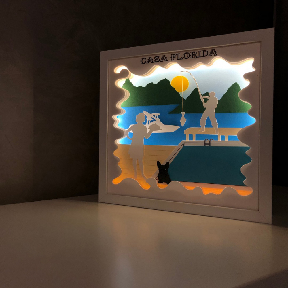 Tablou Luminos Pescuit 004 Noorhandmadeatelier