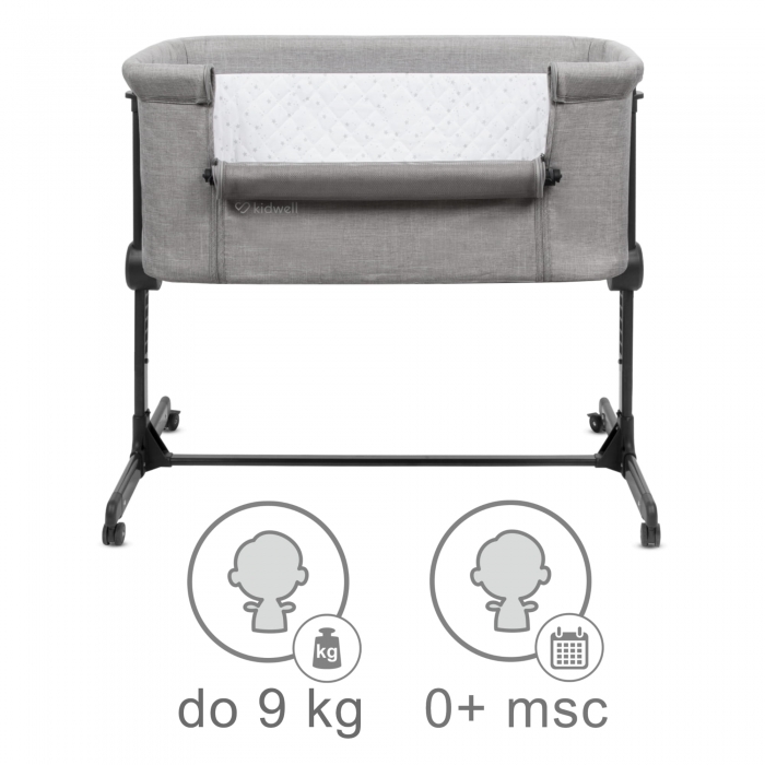 Patut Kidwell Snuzzy Gri, Laterala Culisanta 3-in-1 - imagine 5