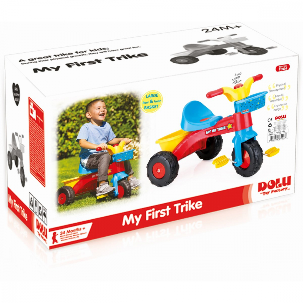 Tricicleta Dolu cu Pedale 2+, Claxon - imagine 2