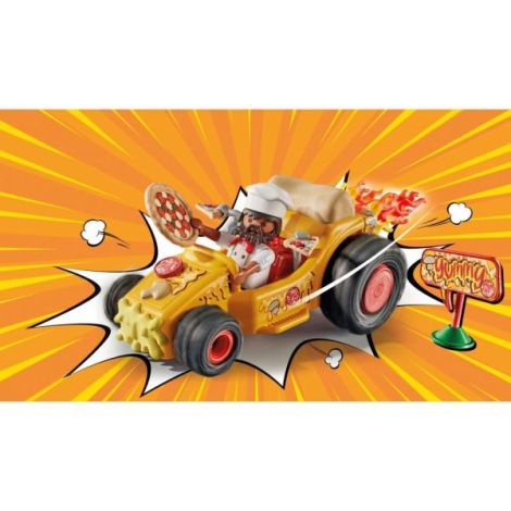 Playmobil Kart Pizza Pullback - Jucărie Mașinăță - imagine 3