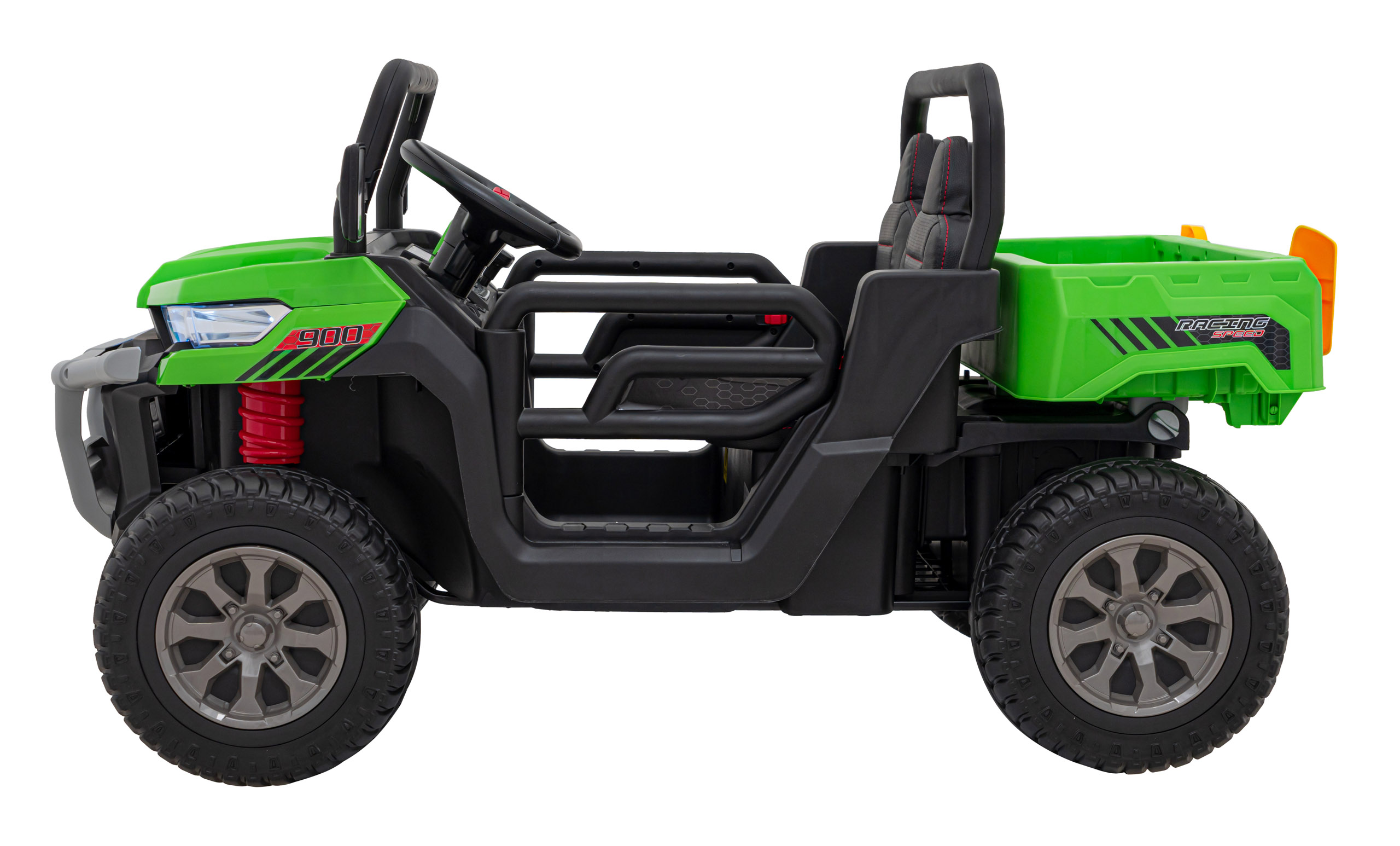 Masinuta Electrica Pick Up 4x4 Verde Autokids - imagine 2