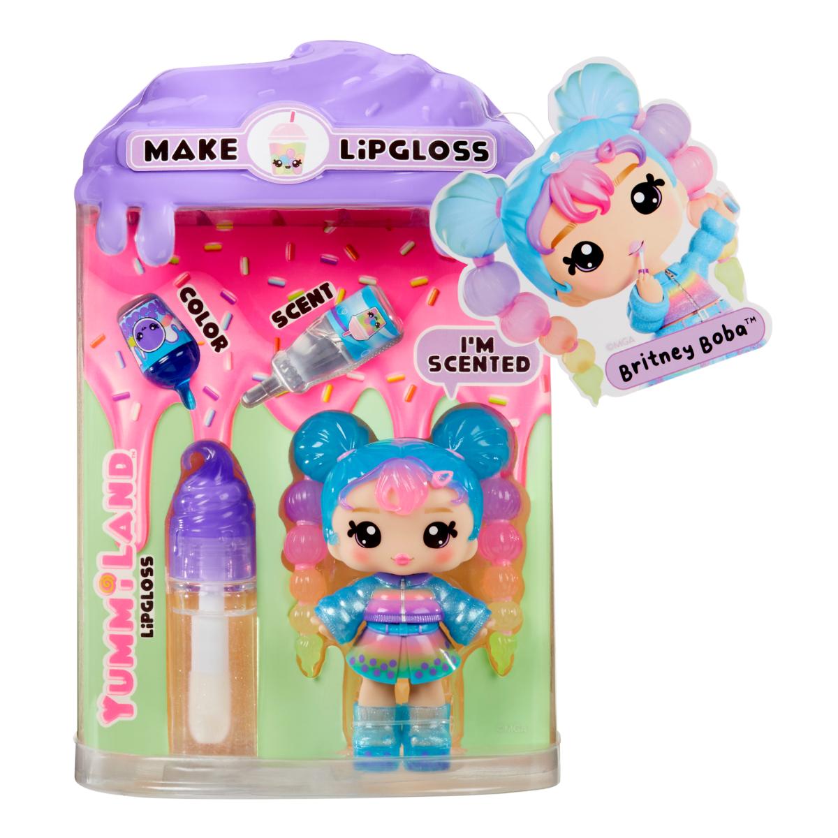 Papusa Yummiland Britney Boba - Set Creare Luciu de Buze