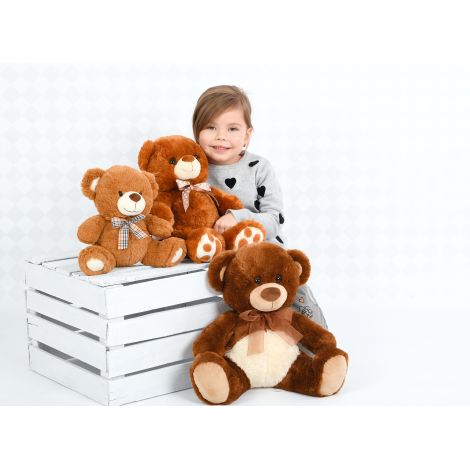 Ursulet Moje Bambino 25cm cu Fundă | Jucărie Plus - imagine 2
