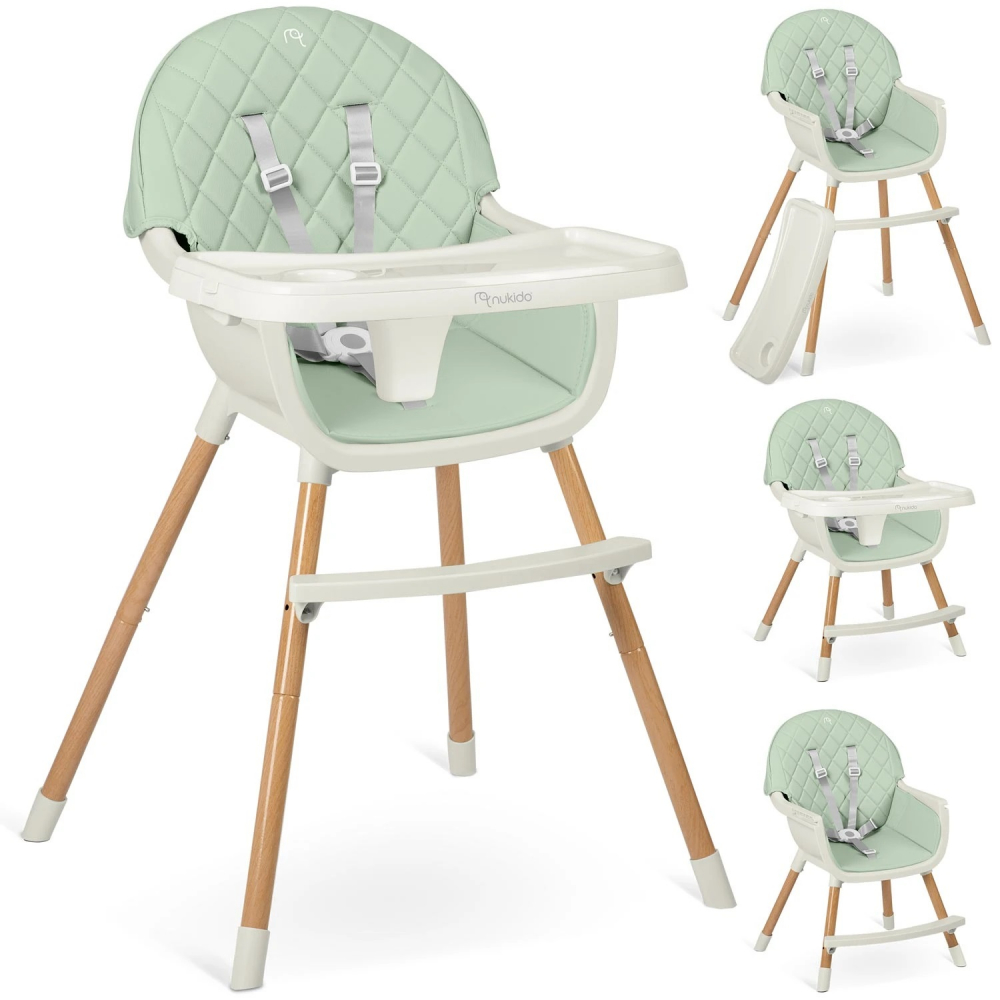 Scaun Masa 3in1 Nukido Lilo Green - imagine 5