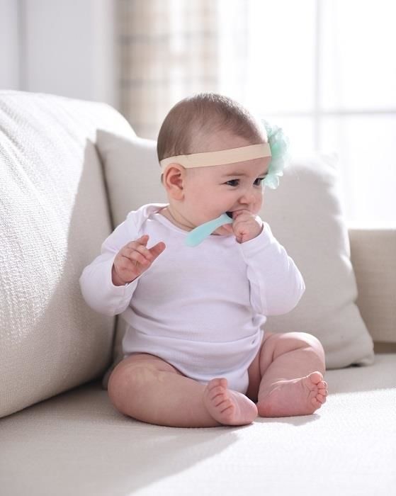 Set 2 lingurițe silicon Mombella Albastru - imagine 2