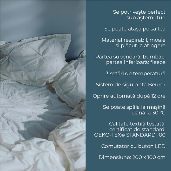 Saltea electrică UB 74 Beurer - Căldură și confort - imagine 2