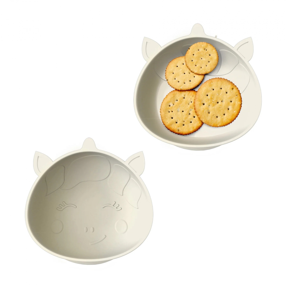 Set 2 castronele Melii Unicorn cu ventuza