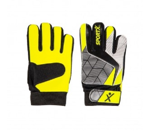 Mănuși Portar SportX 5 Galbene, Copii 6-8 Ani