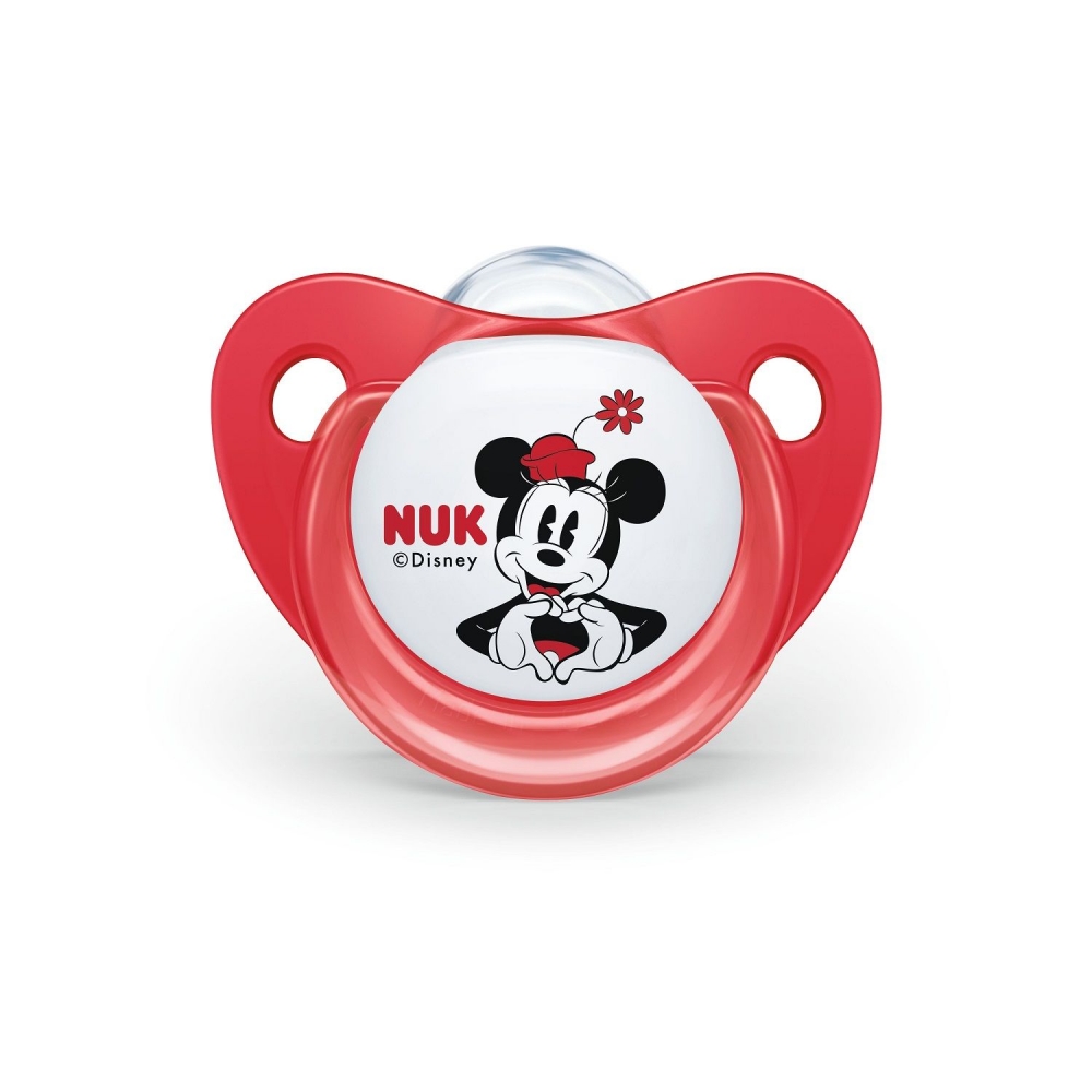 Suzeta Nuk Mickey Silicon M1 Rosu 0-6 luni - imagine 2