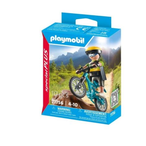 Playmobil Ciclist Montan - Aventură Creativă - imagine 3
