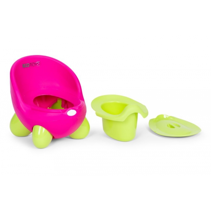 Olita Ecotoys PP112 Roz-Verde cu Inserție Detașabilă - imagine 7