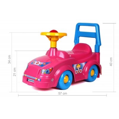 Mașinuță Roz Ride-on cu Spătar 1-3 Ani - imagine 2