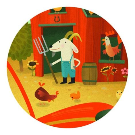 Puzzle Tractor Djeco | Joc Educativ 3+ - imagine 2