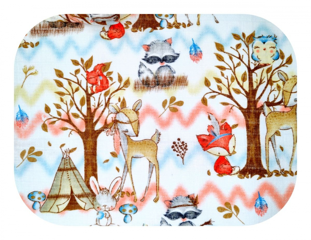 Scutec Muselina Egakids Forest Animals 70x80cm