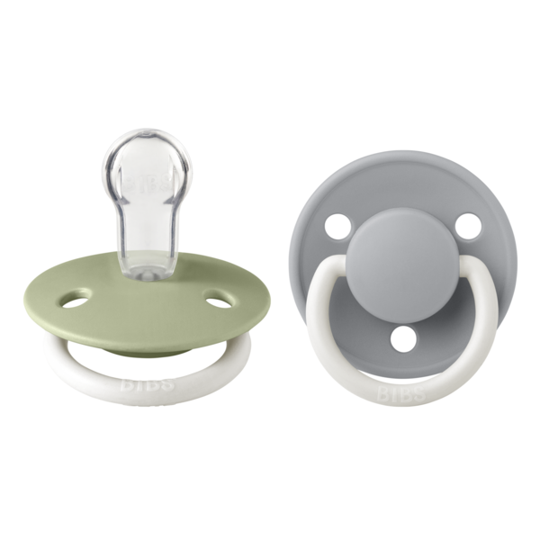 Set 2 Suzete Bibs Glow SageCloud, Tetină Rotundă - imagine 2