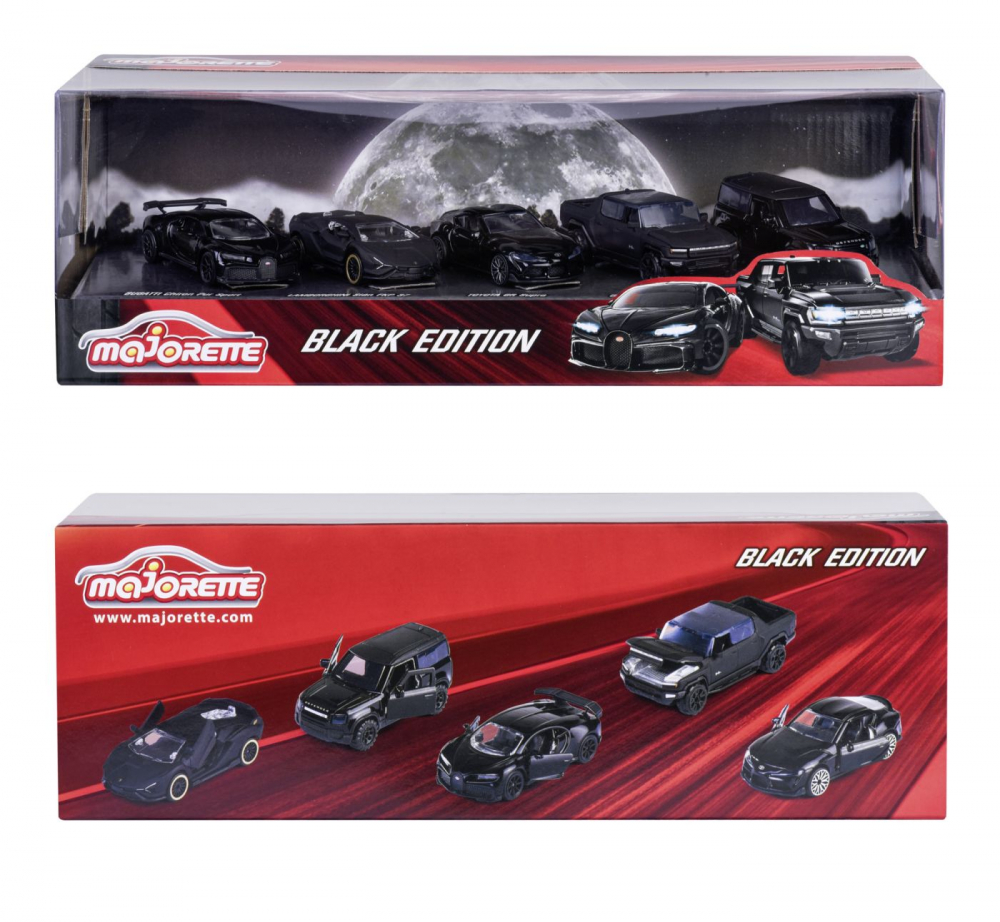 Majorette Set 5 Masinute Black Edition 2.0 Simba