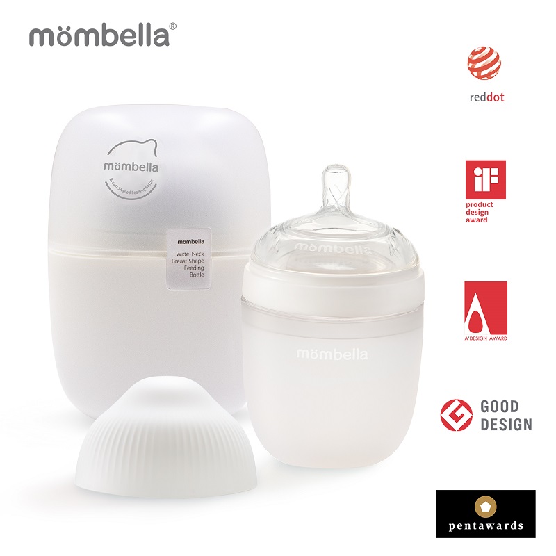 Biberon Anticolici Mombella 210ml, Ivory - imagine 6