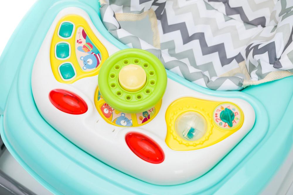 Premergator Fillikid Grey Zick-Zack cu Jucarie
