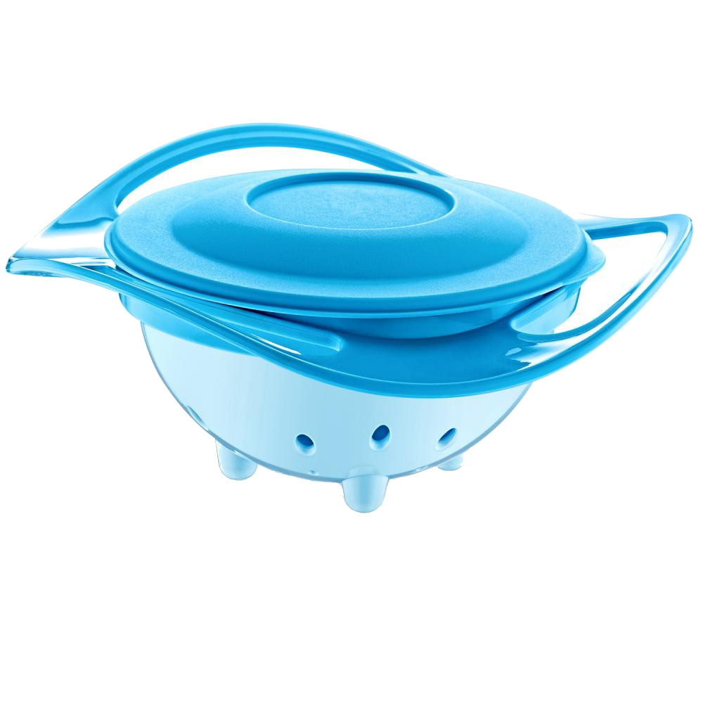 Amazing Bowl Blue Bol Rotativ 360° Babyjem - imagine 8