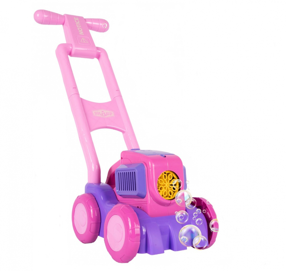 Mașină de Tuns Iarba cu Baloane de Săpun Pink Malplay - imagine 8