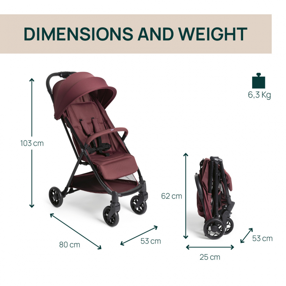 Carucior Chicco Urbino Ruby 0-22 kg - imagine 5