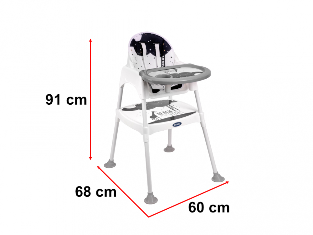 Scaun masa 3 in 1 Stars Ikonka, Transformabil - imagine 3