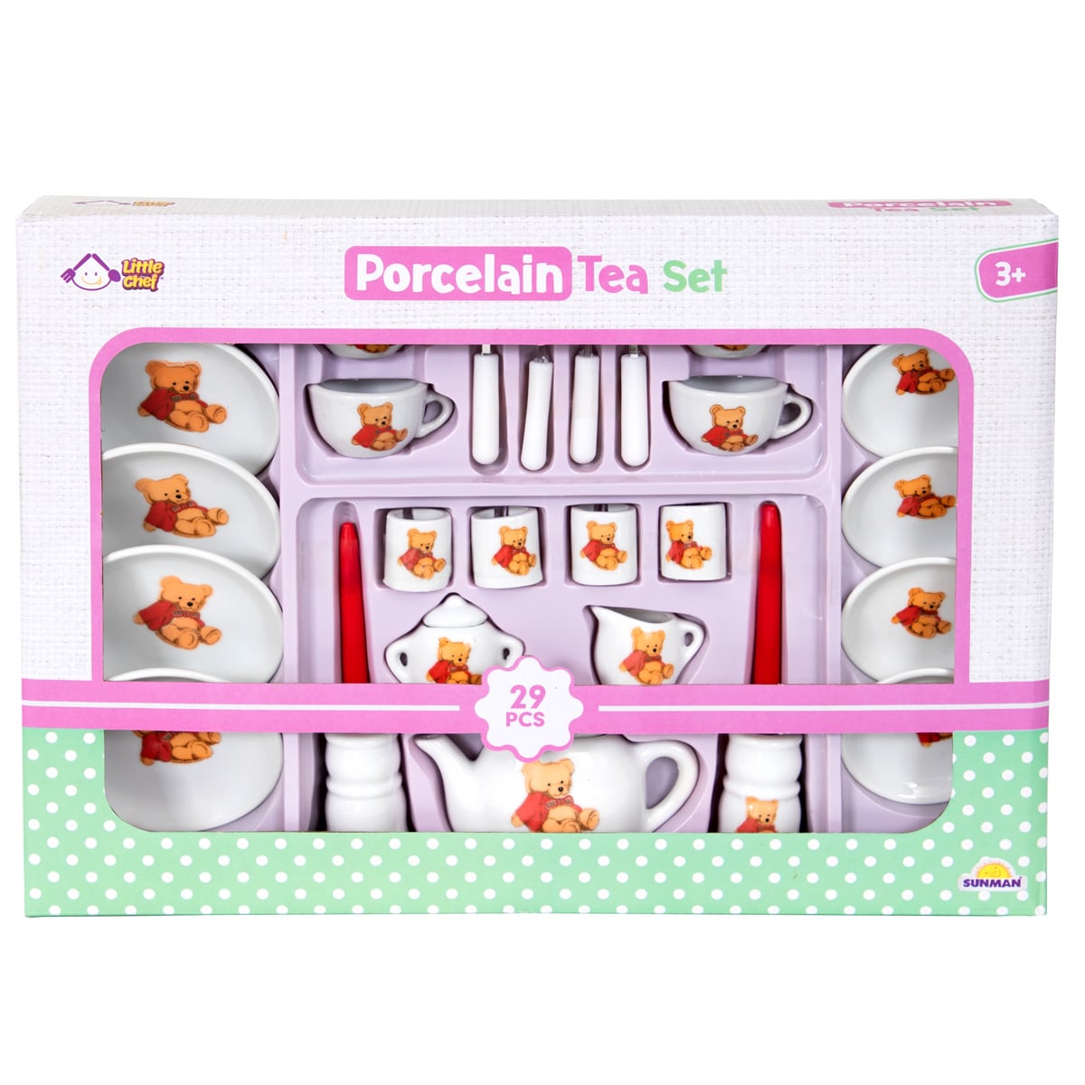 Set Ceai Portelan Little Chef, 29 Piese, Ursulet