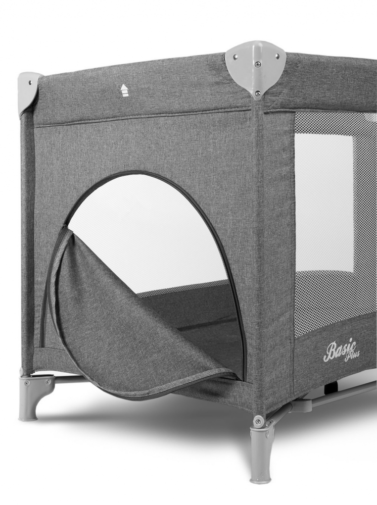 Patut Pliabil Caretero Basic Plus Graphite, 2 Nivele - imagine 8