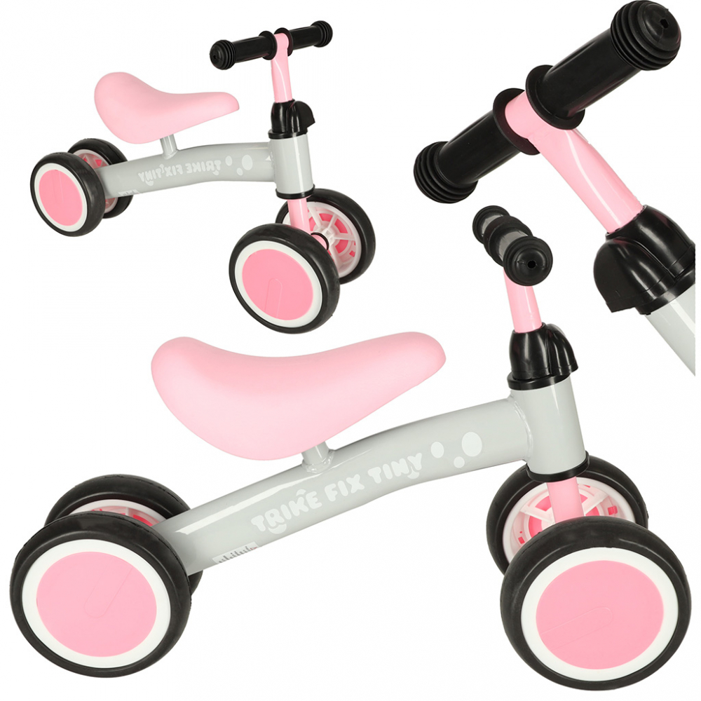 Ride-On Ikonka Fix Tiny Roz, Fara Pedale - imagine 9