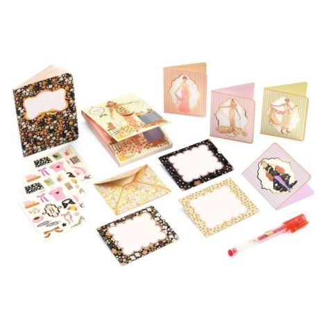Set Papetarie Tinou Djeco - Creativitate Elegantă - imagine 4