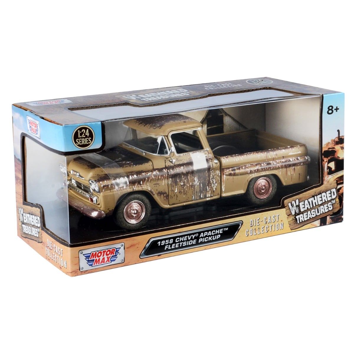 Motormax 1958 Chevy Apache 1:24 Metalică