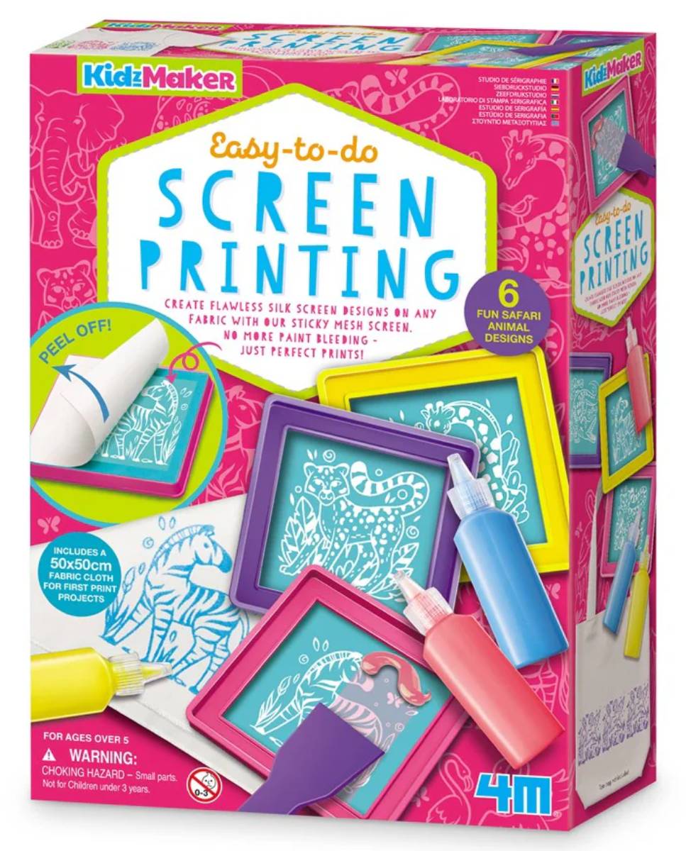 Kit Serigrafie 4M Kidzmaker, Jocuri Creative