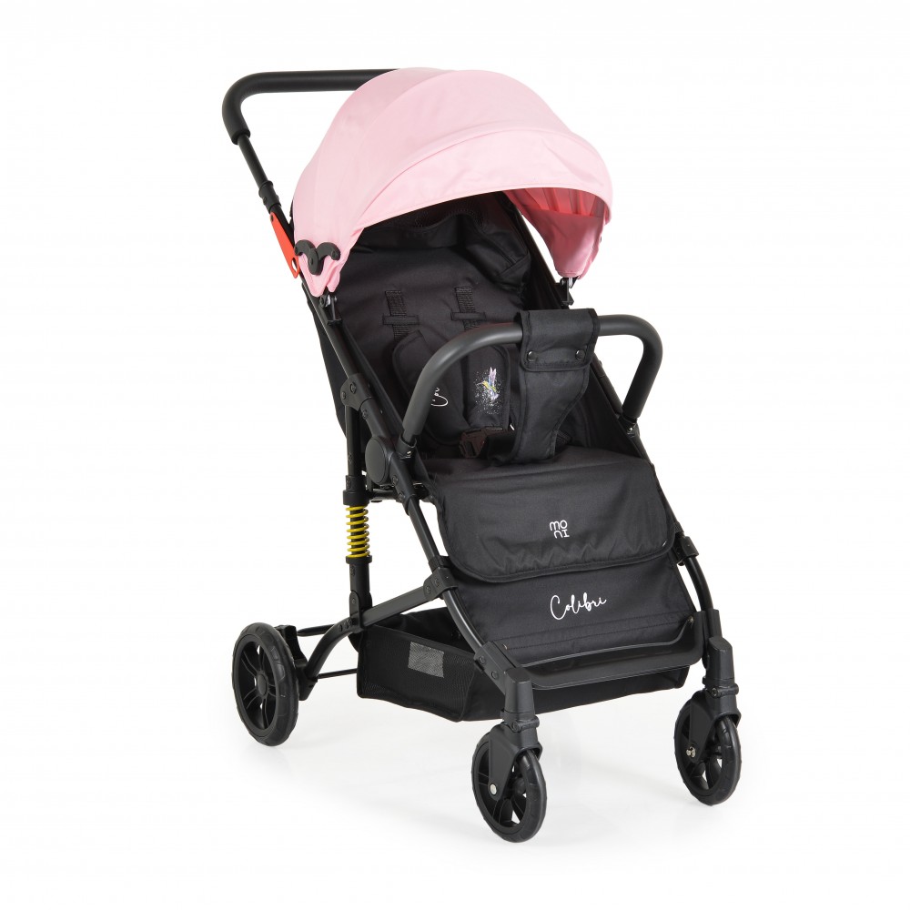 Carucior Sport Moni Colibri Pink, Pliere Compacta - imagine 9